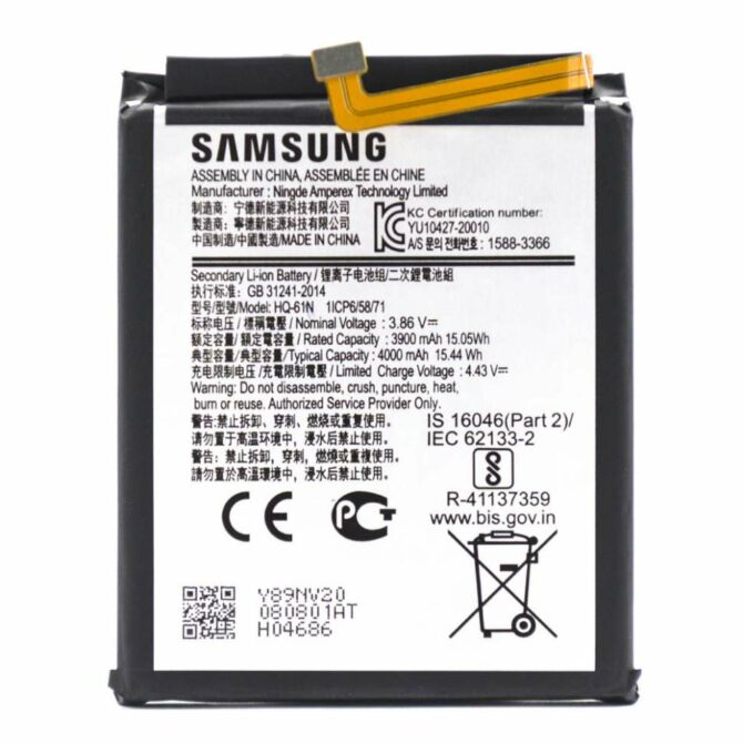 Online Purchase Original Battery For Samsung Galaxy M01 Hq 61n 4000mah — From