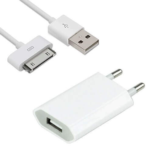 Kleren Injectie vlam Online Purchase Charger for Apple iPhone 4 (USB Adapter and Cable) — From  Moborocks